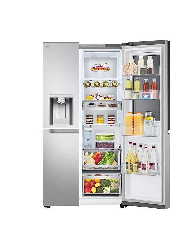 LG GSXE91BSAD 628L Instaview Smart Inverter American Style Fridge Freezer Brushed Steel - Image 4